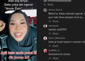 Tangkap layar reaksi Ziana Zain berhubung video Datuk Seri Vida.