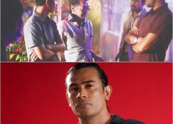 REMY bergandingan dengan Bront Palarae (kiri) di bawah arahan Dain Said untuk filem terbaru, Harum Malam.