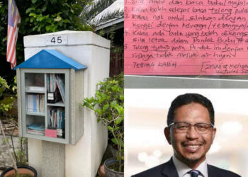 Datuk Seri Dr Zaini Ujang perkenal pondok buku depan rumahnya.