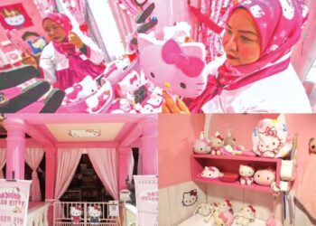 Hamidah sanggup berbelanja besar untuk memiliki koleksi Hello Kitty tulen.