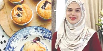 Resipi Muffin Pisang Blueberry Bercoklat sentuhan Siti Fatimah Ahmad