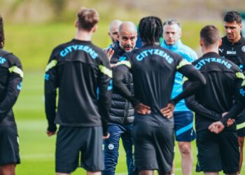 PEP Guardiola merehatkan Erling Haaland untuk memastikan City bertenaga bagi menghadapi Liverpool, Ahad ini.