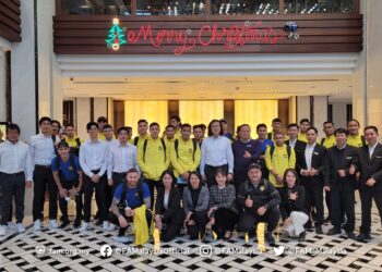 PEMAIN Malaysia pulang ke tanah air hari ini selepas  pertemuan menentang Vietnam di Hanoi malam tadi. - IHSAN FAM