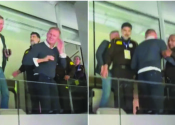 INSIDEN bapa Erling Haaland, Alf-Inge dihalau dari tempat duduk VIP di Santiago Bernabeu, Madrid semalam tular di media sosial.