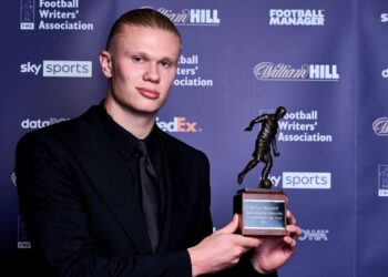 ERLING Haaland dinobatkan sebagai Pemain Terbaik Persatuan Penulis Bola Sepak 2023.