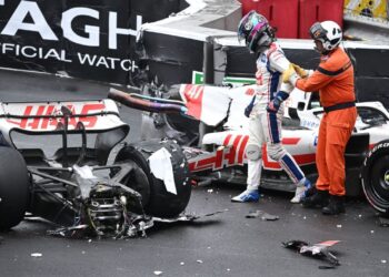 ANTARA kemalangan yang menimpa Mick Schumacher ketika memandu untuk pasukan Haas dalam perlumbaan F1 tahun lalu.