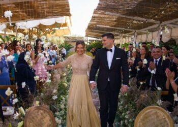 SIMONA Halep melangsungkan perkahwinan dengan Toni Iuruc di Constanta, Romania kelmarin.
