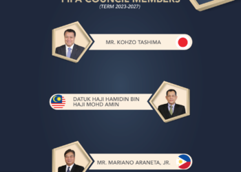 Hamidin dilantik menjadi Ahli Jawatankuasa Eksekutif Persekutuan Bola Sepak Antarabangsa (FIFA) mewakili Asia, untuk penggal 2023-2027.