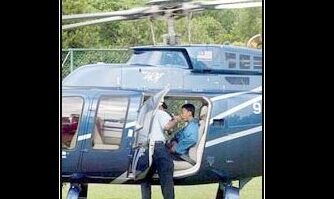 Haris Safwan Kamal mencipta sejarah Piala Malaysia apabila menaiki helikopter dari Petaling Jaya ke Kangar untuk beraksi dalam separuh akhir.