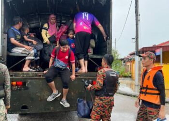 SERAMAI 3,612 penduduk dipindahkan di 35 PPS yang dibuka akibat banjir di Johor.