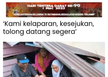 LAPORAN Utusan Malaysia membantu Azizah dan keluarganya diselamatkan segera.