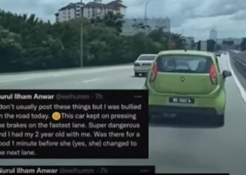 ANAK Perdana Menteri, Datuk Seri Anwar Ibrahim, Nurul Ilham berkongsi dalam Twitter selepas mendakwa menjadi mangsa buli jalan raya.