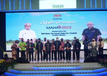 ISMAIL Sabri Yaakob pada majlis perasmian MAHA 2022 di MAEPS, Serdang, hari ini.