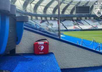 Stadium Sultan Ibrahim menyediakan 20 mesin AED di sekeliling gelanggang kelab JDT itu. - IHSAN JOHOr SOUTHERN TIGERS