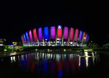 STADIUM Sultan Ibrahim, Iskandar Puteri satu-satunya stadium di negara ini yang menggunakan rumput Zeon Zoysia.