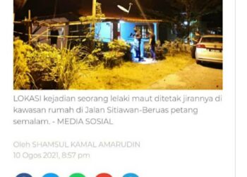 KERATAN laporan Utusan Online hari ini.