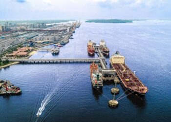PEMANDANGAN  dari udara Pelabuhan Johor. Johor merekodkan peningkatan eksport sebanyak 20.6 peratus. - GAMBAR HIASAN