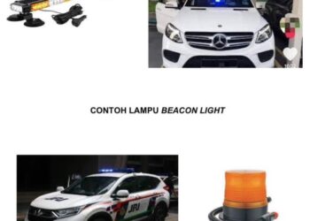 TANGKAP layar daripada laman sosial JPJ yang menerangkan contoh keadaan lampu mata arah dan stroboskopik di kenderaan.