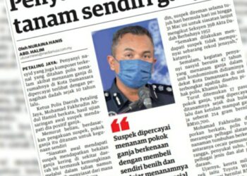 KERATAN laporan Utusan Malaysia.