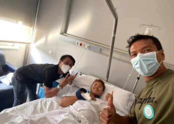 KHAIRUL Idham Pawi selamat menjalani pembedahan di Barcelona semalam.