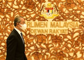 Usul undi percaya dikemukakan dalam Dewan Rakyat pada September ini menentukan sama ada Muhyiddin Yassin akan terus mendapat sokongan majoriti atau sebaliknya. – JABATAN PENERANGAN