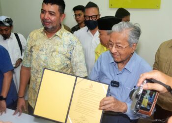 PROKLAMASI Orang Melayu dicetuskan dan diasaskan oleh bekas Perdana Menteri, Tun Dr. Mahathir Mohamad. – UTUSAN/SYAKIR RADIN