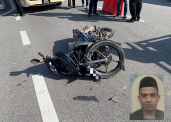 NOR ZALIK Hassan yang menunggang motosikal jenis Yamaha 135LC meninggal dunia di tempat kejadian akibat kecederaan parah di kepala. 