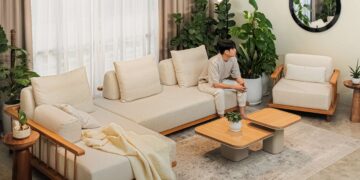 Susunan sofa berperanan menentukan keluasan pada sesuatu ruangan.