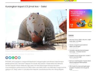 KERATAN Utusan Malaysia keluaran 12 Jun berhubung isu kapal tempur pesisir (LCS) yang didedahkan oleh saksi.