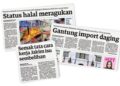 KERATAN akhbar Utusan Malaysia yang mendedahkan status halal sebuah rumah penyembelihan haiwan di Australia.
