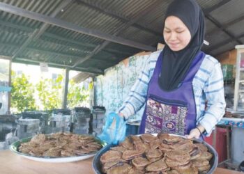 FAZILATUL Aisya Zulkifli mengakui bekalan telur kurang menjejaskan perniagaan akoknya di Kampung Kubang Batang, Tumpat Kelantan. - FOTO/ROHANA ISMAIL