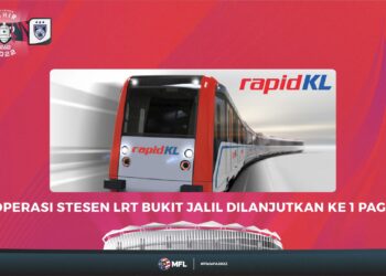 RAPID KL memakluimkan   operasi LRT Ampang beropersasi tahun depan. - GAMBAR HIASAN