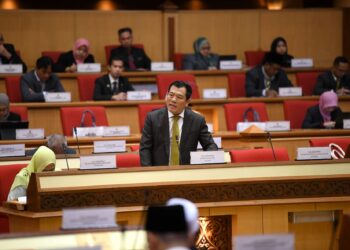 LOH Sze Yee  pada Persidangan Dewan Undangan Negeri (DUN) Perak di Ipoh hari ini. - UTUSAN/IHSAN KORPORAT SUK