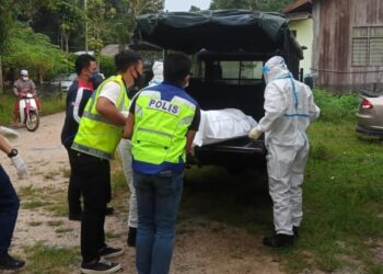 WARGA emas ditemukan mati tergantung di sebuah rumah masih dalam pembinaan di Kampung Padang Lati, Bekelam, Bachok, Kelantan. - UTUSAN/TOREK SULONG
