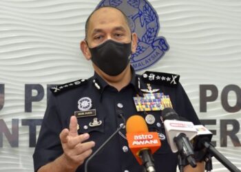 MIOR Faridalathrash Wahid dalam sidang akhbar di IPK Perak di Ipoh, hari ini. - FOTO/ZULFACHRI ZULKIFLI