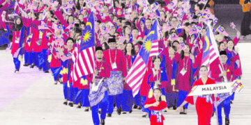 KONTINJEN Malaysia ketika Sukan SEA Kuala Lumpur pada edisi 2017.