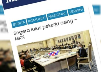 KERATAN laporan Utusan Online.