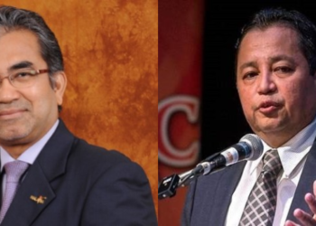 MUSA Yusof (kiri) dan Dr. Ammar Abd. Ghapar antara calon yang disebut-sebut layak menggantikan Zainuddin Abdul Wahab akan tamat pada 10 April depan.