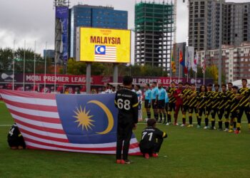 PEMAIN Malaysia sudah bersedia untuk memberikan tentangan kepada Korea Selatan dalam aksi terakhir Kumpulan E, kelayakan Piala Asia B-20 di  Ulaanbaatar, Mongolia hari ini. – IHSAN FA MONGOLIA
