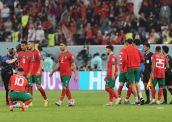 PEMAIN-pemain Maghribi mempamerkan persembahan hebat sepanjang kempen Piala Dunia Qatar 2022 walaupun tewas kepada Croatia 2-1 dalam penentuan playoff tempat ketiga di Doha, kelmarin. - AFP