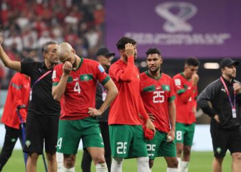 WALAUPUN gagal ke perlawanan akhir pasukan Maghribi telah menunjukkan perubahan yang besar dalam bola sepak dunia apabila mara ke separuh akhir kejohanan paling berprestij. - AFP