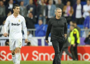 CRISTIANO Ronaldo dan Jose Mourinho pernah bekerjasama di Real Madrid dari 2010 hingga 2013.