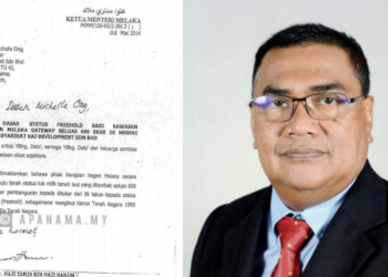 NOR AZMAN HASSAN dan gambar surat sokongan menukar status hak milik tanah yang tular sejak semalam.
