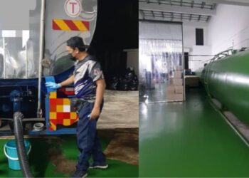 ANGGOTA Penguat Kuasa KPDNHEP Negeri Sembilan menjalankan pemeriksaan terhadap sebuah premis syarikat pembungkus minyak masak polibeg bersubsidi yang terletak di Kawasan Industri Sinar Andalas semalam.