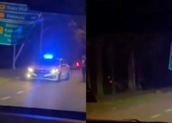 TANGKAP layar video tular di media sosial Tiktok semalam yang memaparkan seorang wanita yang ditahan polis selepas cuba melarikan diri dalam kejadian di Taman Ampangan, Seremban, awal pagi semalam.