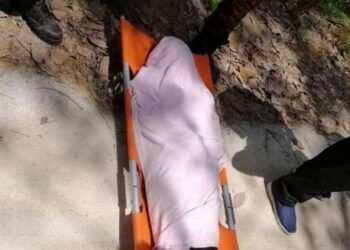 NABILAH Aisyah Sallehodin mati lemas di kawasan air terjun Taka Pekoi, Bekok, Labis. - IHSAN BOMBA JOHOR