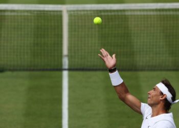 RAFAEL Nadal menarik diri pada separuh akhir Wimbledon akibat koyak otot perut.