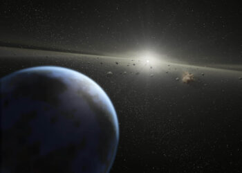 ASTEROID itu mempunyai diameter antara 42 hingga 93 meter yang lebih besar dari padang bola. - AFP