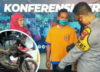 SUSPEK dituduh menyimbah minyak petrol kepada isterinya di Jawa Timur. - SUARA.COM