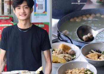 PENJUAL bakso mempunyai iras wajah seperti Lee Jong Suk. -INSTAGRAM